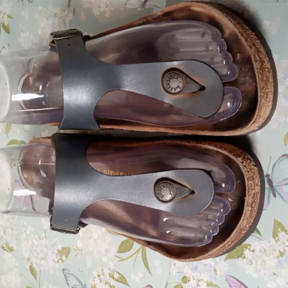 Birkenstock Gizeh Onynx Buckle Flip Flop Flats Sandals Womens 36 - Picture 2 of 11